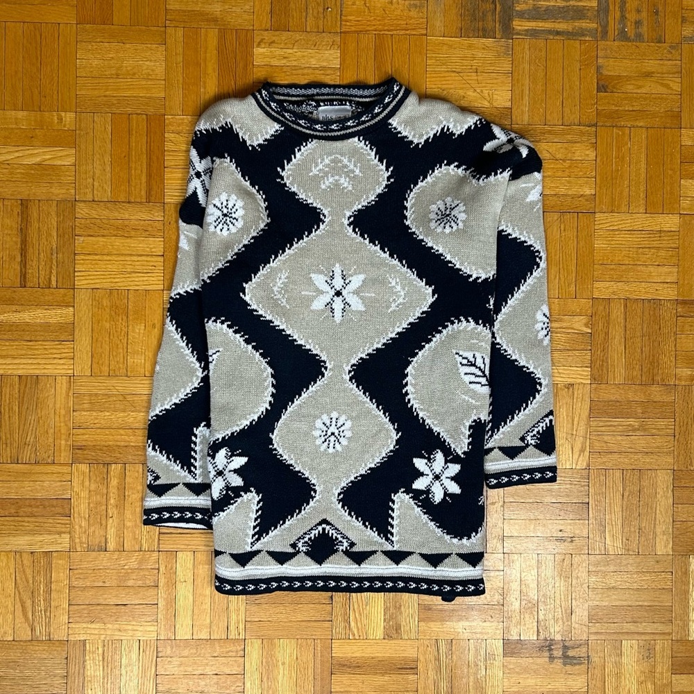 BHS Beige/Black Large Sweater